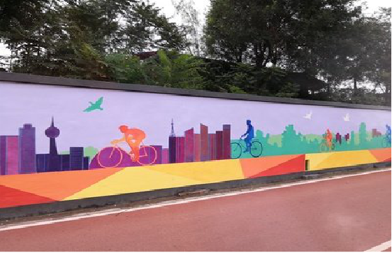  邓州墙体彩绘-围墙