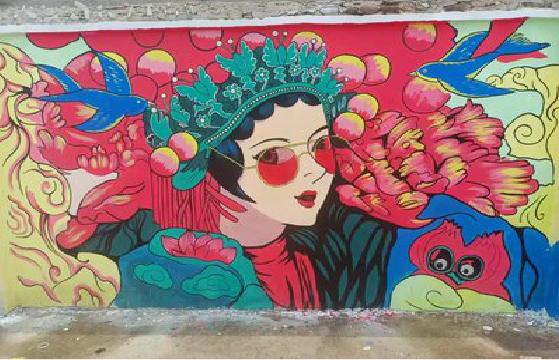  邓州墙体彩绘-网红墙