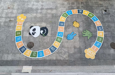  邓州地面游戏彩绘