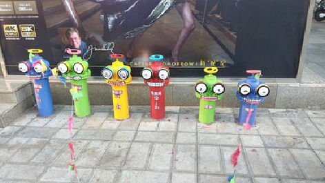  邓州商业区彩绘