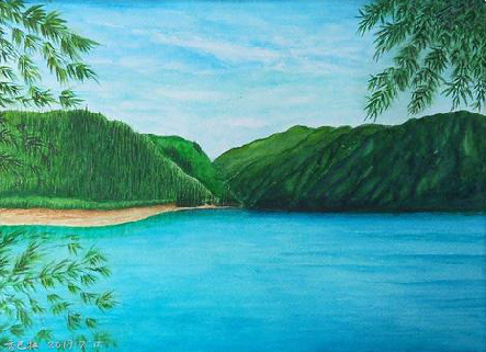  邓州在墙绘中，如何绘画绿水青山？