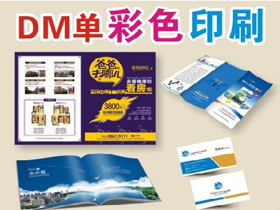  邓州单页印刷，色彩搭配简单。
